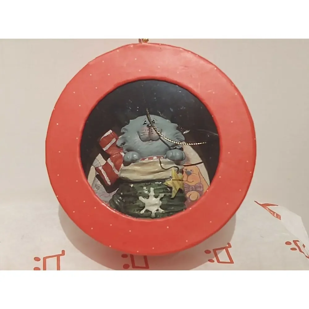 Crazy Mountain Ornament - Cat in Stockings